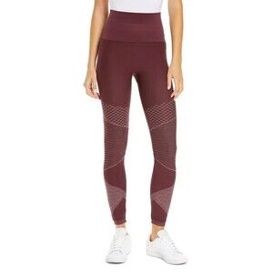 SPANX Look At Me Now Seamless Moto High Rise Leggings Womens X-Small 0 Red Wine